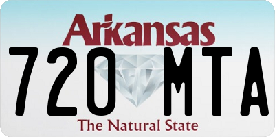 AR license plate 720MTA