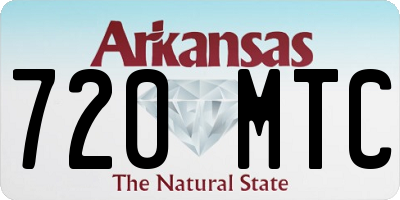 AR license plate 720MTC