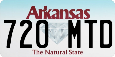 AR license plate 720MTD