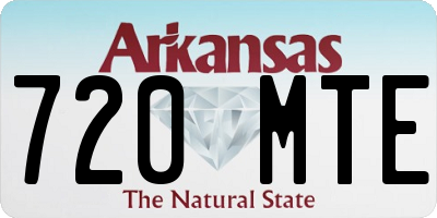 AR license plate 720MTE