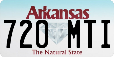 AR license plate 720MTI