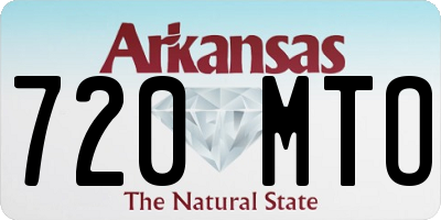 AR license plate 720MTO