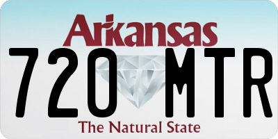 AR license plate 720MTR