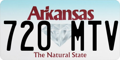 AR license plate 720MTV