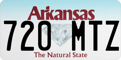AR license plate 720MTZ