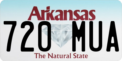 AR license plate 720MUA