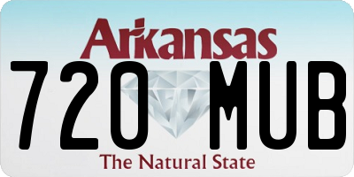 AR license plate 720MUB