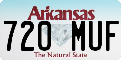 AR license plate 720MUF