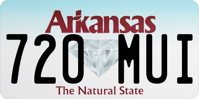 AR license plate 720MUI