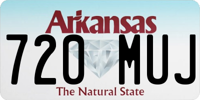 AR license plate 720MUJ