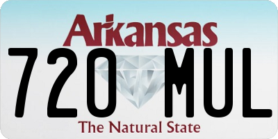 AR license plate 720MUL