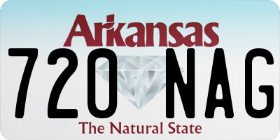 AR license plate 720NAG
