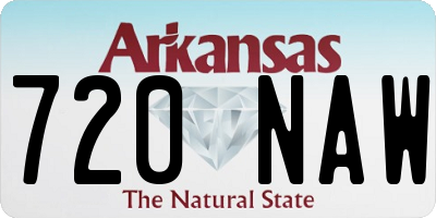 AR license plate 720NAW