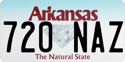 AR license plate 720NAZ