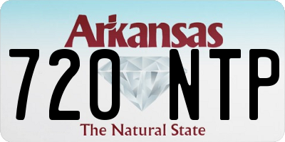 AR license plate 720NTP
