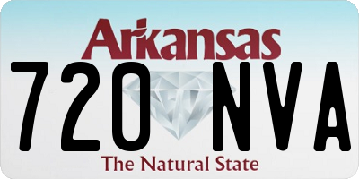 AR license plate 720NVA