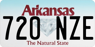 AR license plate 720NZE