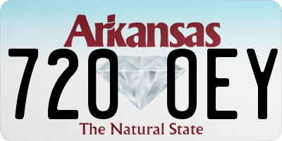 AR license plate 720OEY
