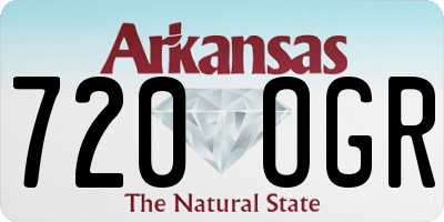 AR license plate 720OGR