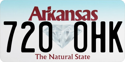 AR license plate 720OHK