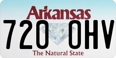 AR license plate 720OHV