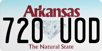 AR license plate 720UOD