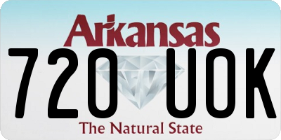 AR license plate 720UOK