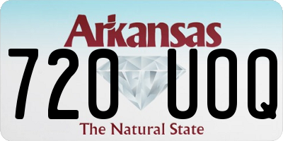 AR license plate 720UOQ