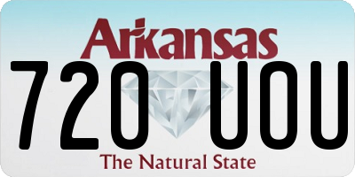 AR license plate 720UOU