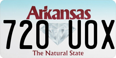 AR license plate 720UOX