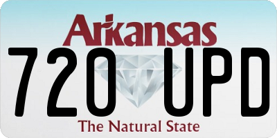 AR license plate 720UPD