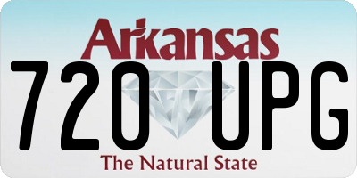AR license plate 720UPG