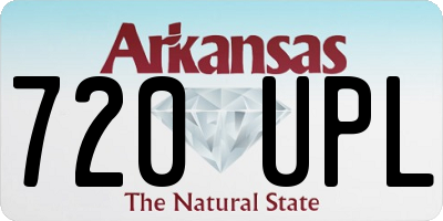 AR license plate 720UPL