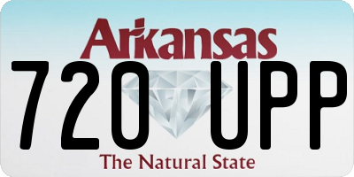 AR license plate 720UPP