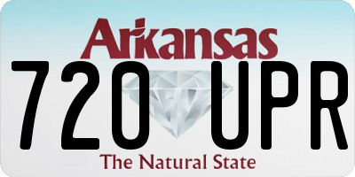 AR license plate 720UPR