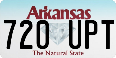 AR license plate 720UPT