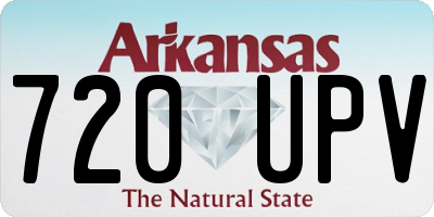 AR license plate 720UPV