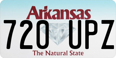 AR license plate 720UPZ