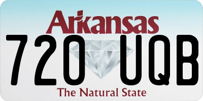 AR license plate 720UQB