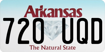 AR license plate 720UQD