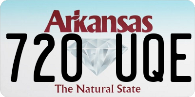 AR license plate 720UQE