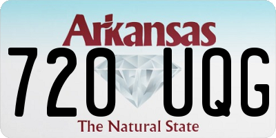 AR license plate 720UQG
