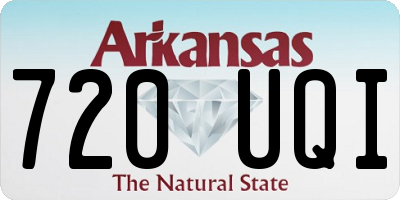 AR license plate 720UQI