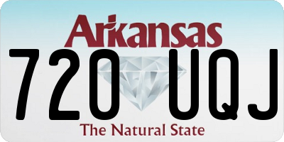 AR license plate 720UQJ