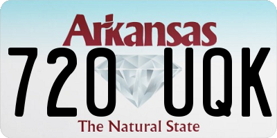 AR license plate 720UQK