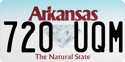 AR license plate 720UQM