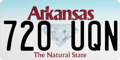 AR license plate 720UQN