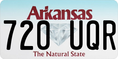 AR license plate 720UQR