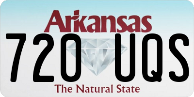AR license plate 720UQS