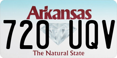 AR license plate 720UQV